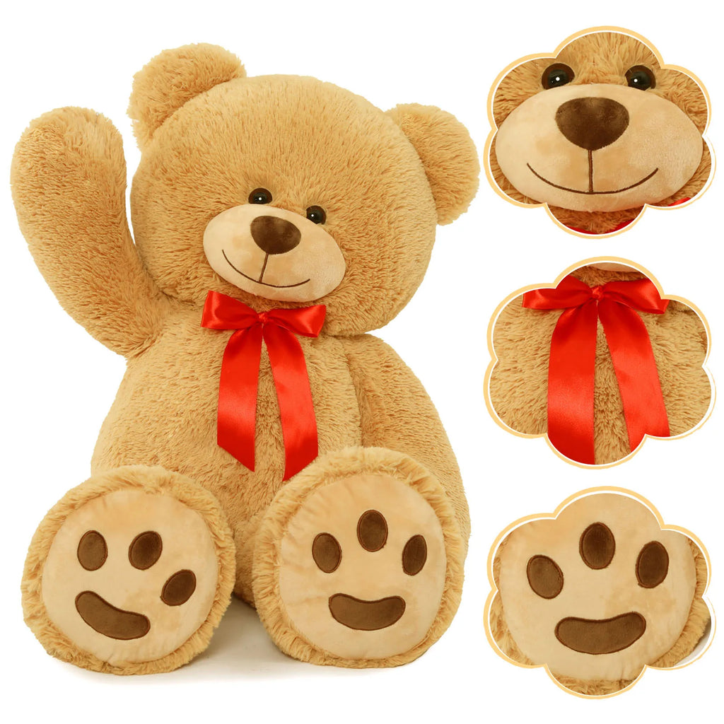 Cuddly Plush Teddy Bear | Large Brown Stuffed Animal for Comfort 1