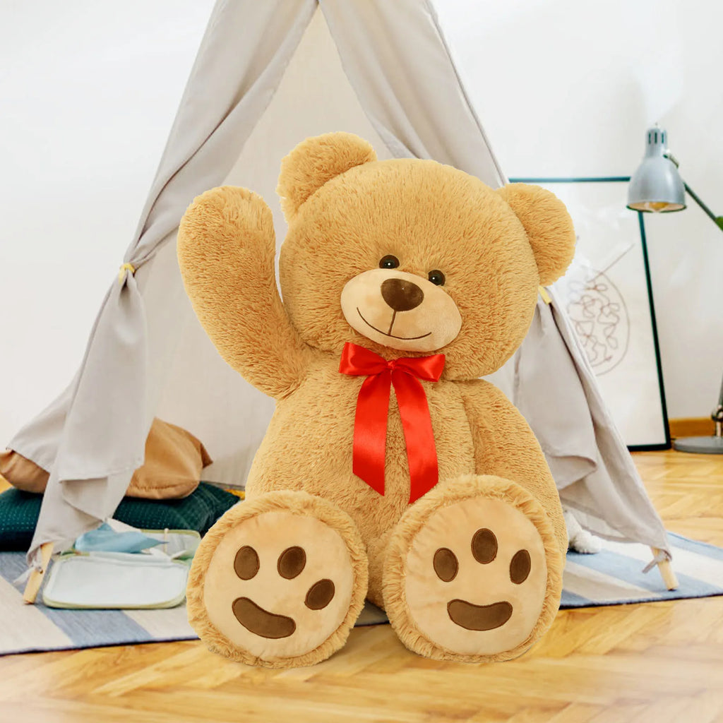 Cuddly Plush Teddy Bear | Large Brown Stuffed Animal for Comfort 2