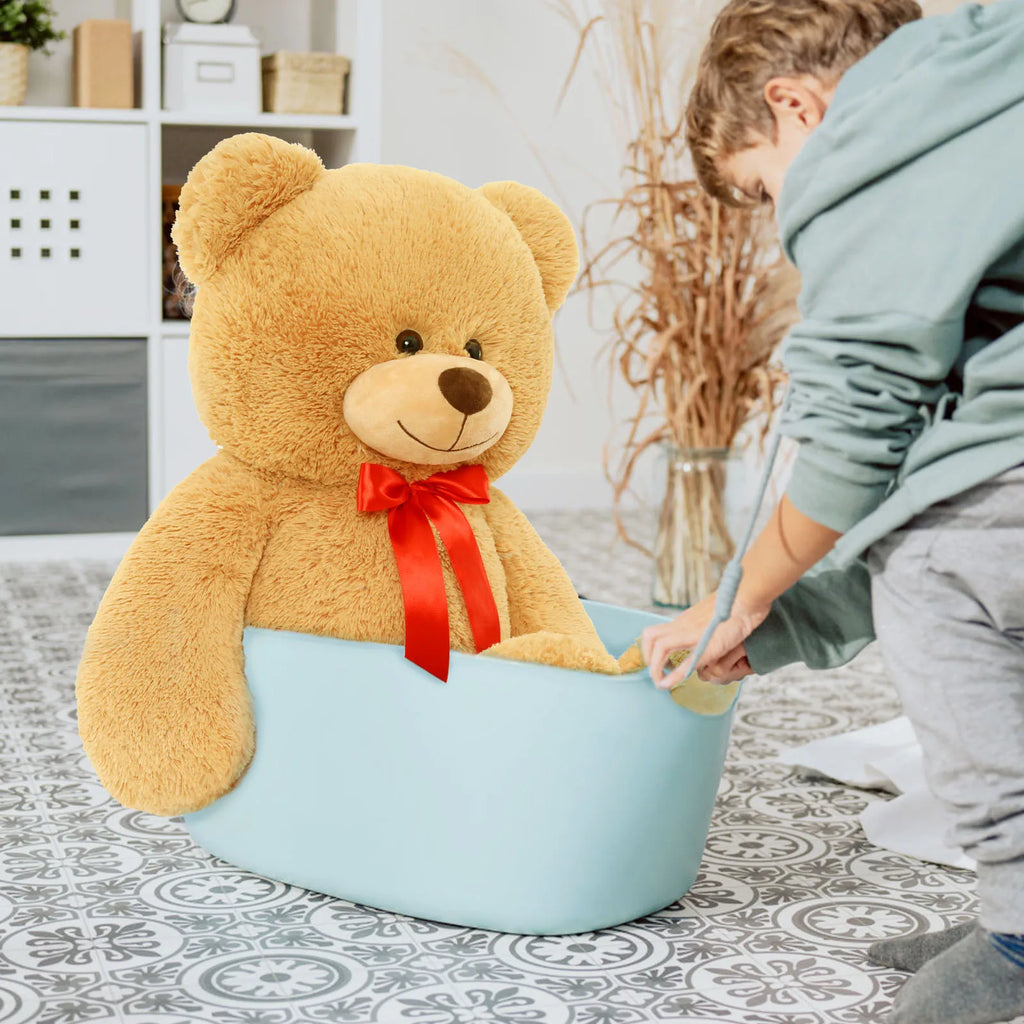 Cuddly Plush Teddy Bear | Large Brown Stuffed Animal for Comfort 3
