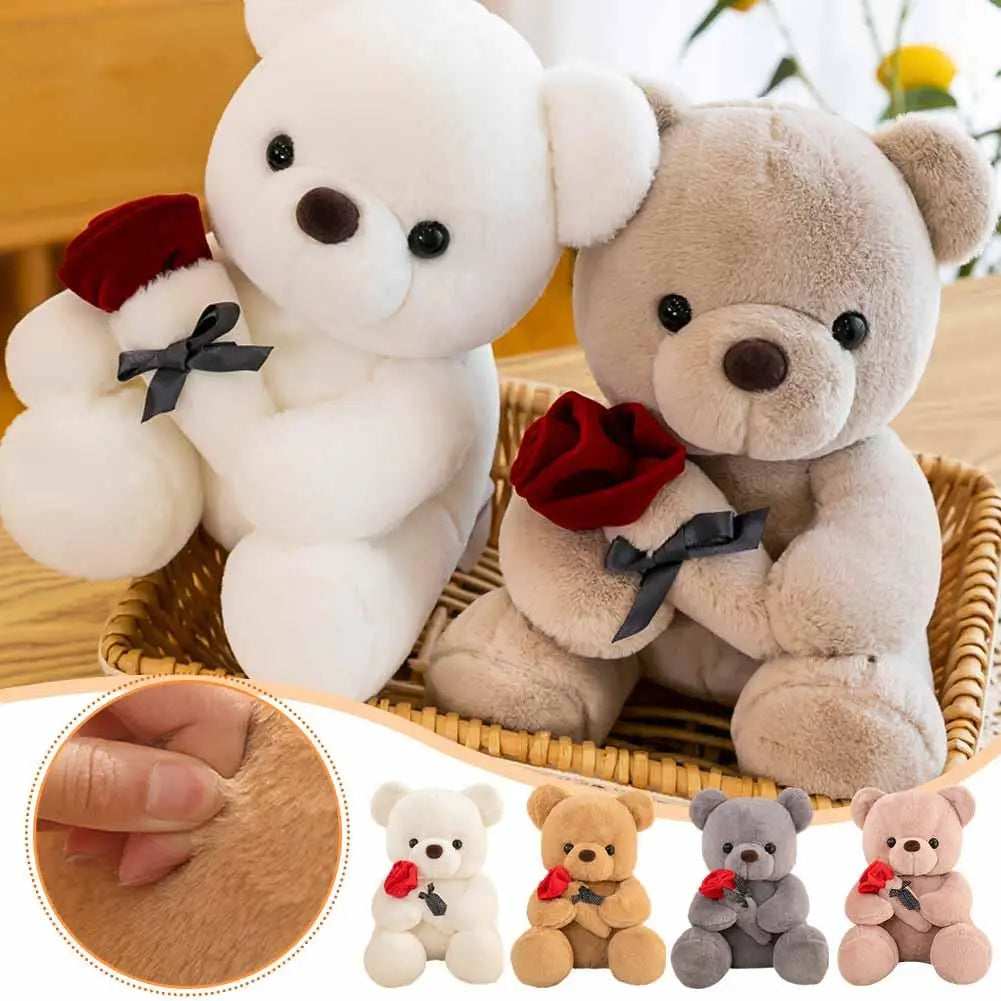 Cuddly Rose Bear | Plush Toy Stuffed Animal with Romantic Design | Perfect Gift for Love 3