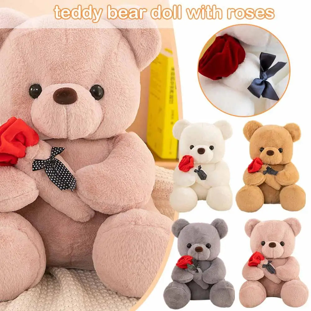 Cuddly Rose Bear | Plush Toy Stuffed Animal with Romantic Design | Perfect Gift for Love 5