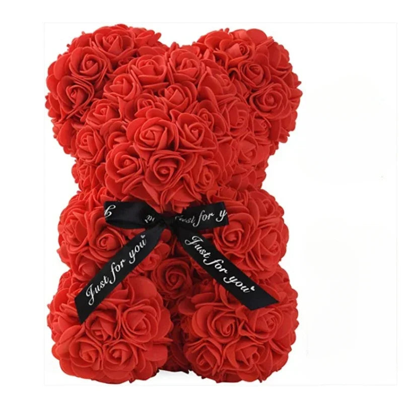 Eternal Rose | Teddy Bear with Artificial Flowers | Unique Gift for Special Occasions 10