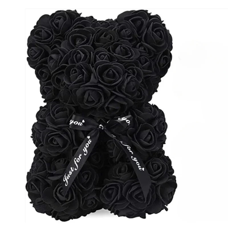 Eternal Rose | Teddy Bear with Artificial Flowers | Unique Gift for Special Occasions 6