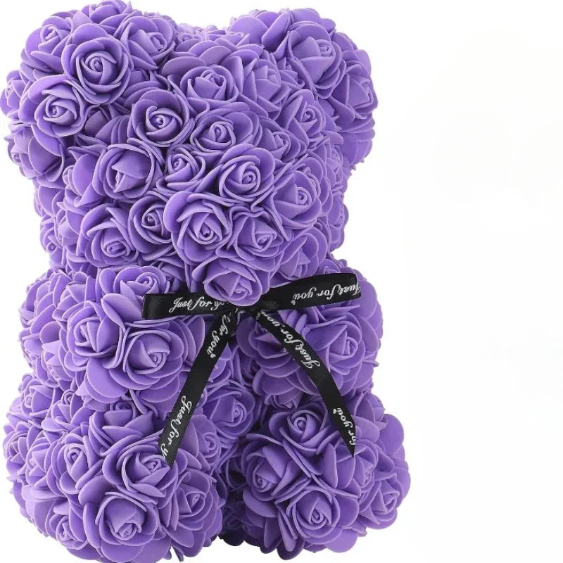 Eternal Rose | Teddy Bear with Artificial Flowers | Unique Gift for Special Occasions 7