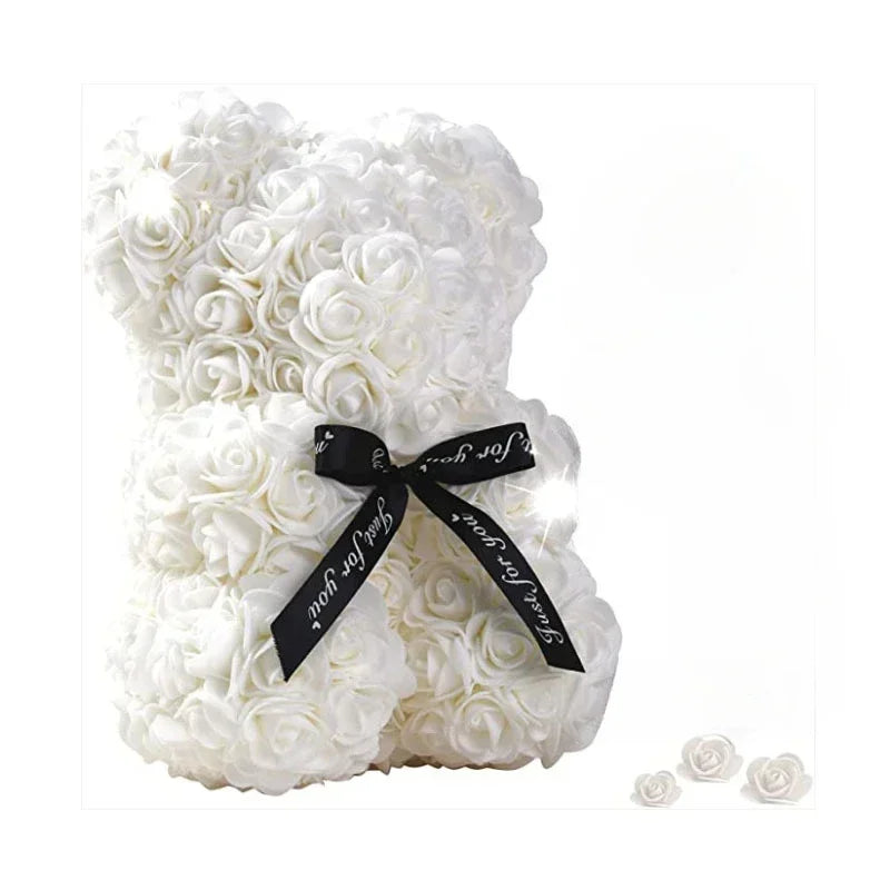 Eternal Rose | Teddy Bear with Artificial Flowers | Unique Gift for Special Occasions 8