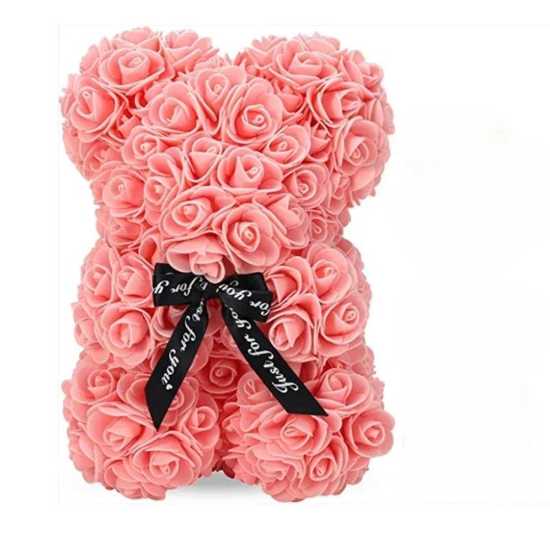 Eternal Rose | Teddy Bear with Artificial Flowers | Unique Gift for Special Occasions 9
