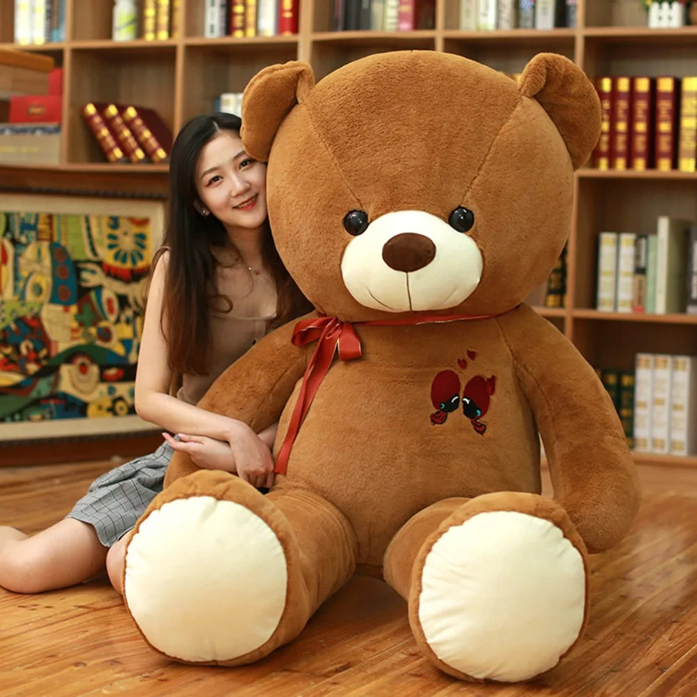 Giant Plush Bear | Soft Stuffed Animal Toy in 60-100CM Sizes | Perfect Cuddly Gift for All Ages 3
