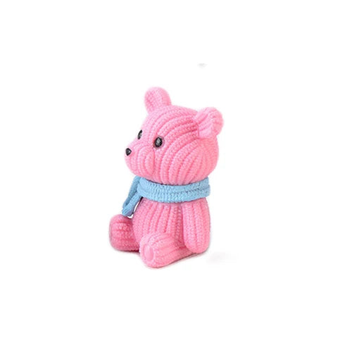 Miniature Teddy Bear Figurine | Cute Plastic Decoration with Whimsical Design | Perfect for Fairy Gardens and Home Decor 10