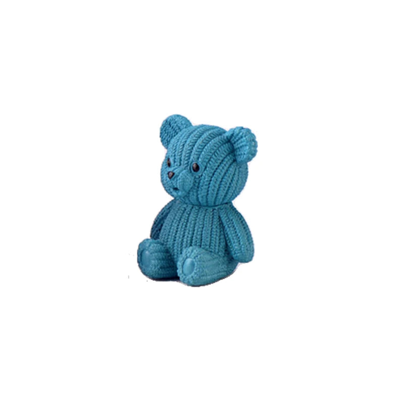 Miniature Teddy Bear Figurine | Cute Plastic Decoration with Whimsical Design | Perfect for Fairy Gardens and Home Decor 13