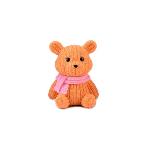 Miniature Teddy Bear Figurine | Cute Plastic Decoration with Whimsical Design | Perfect for Fairy Gardens and Home Decor 16