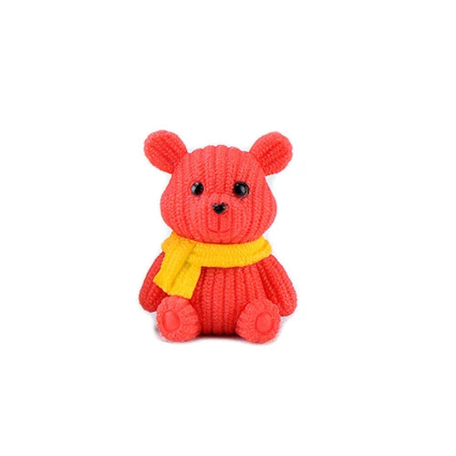Miniature Teddy Bear Figurine | Cute Plastic Decoration with Whimsical Design | Perfect for Fairy Gardens and Home Decor 17