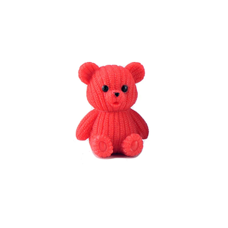 Miniature Teddy Bear Figurine | Cute Plastic Decoration with Whimsical Design | Perfect for Fairy Gardens and Home Decor 19