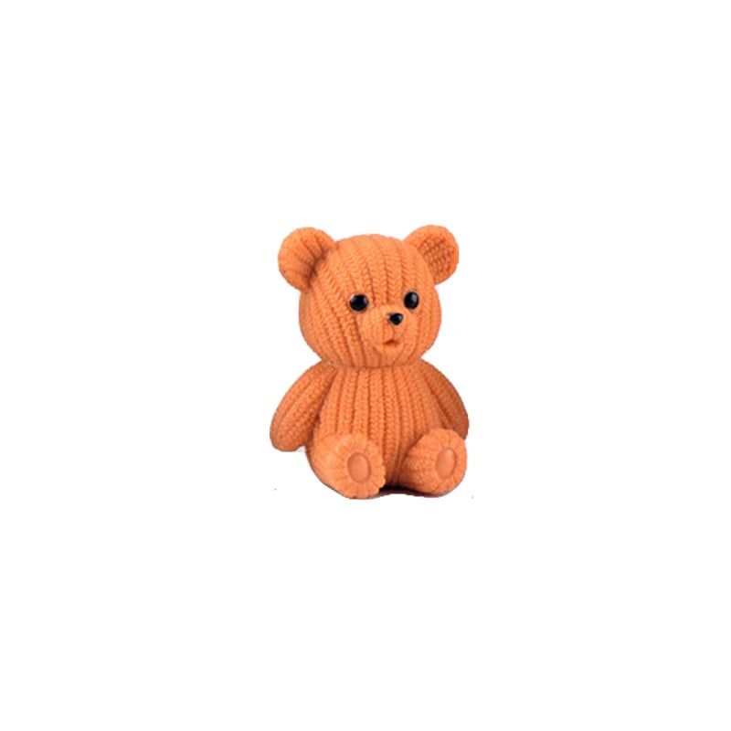 Miniature Teddy Bear Figurine | Cute Plastic Decoration with Whimsical Design | Perfect for Fairy Gardens and Home Decor 20
