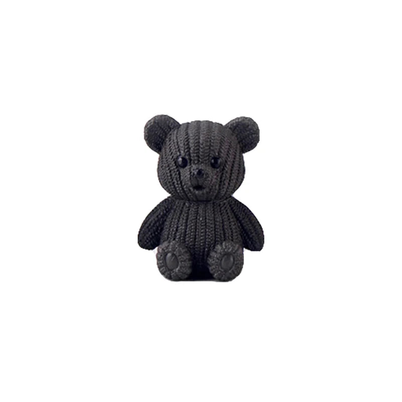 Miniature Teddy Bear Figurine | Cute Plastic Decoration with Whimsical Design | Perfect for Fairy Gardens and Home Decor 26