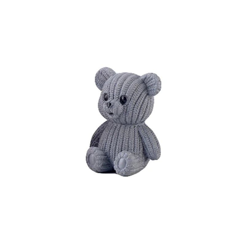 Miniature Teddy Bear Figurine | Cute Plastic Decoration with Whimsical Design | Perfect for Fairy Gardens and Home Decor 27