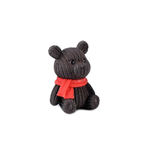 Miniature Teddy Bear Figurine | Cute Plastic Decoration with Whimsical Design | Perfect for Fairy Gardens and Home Decor 8