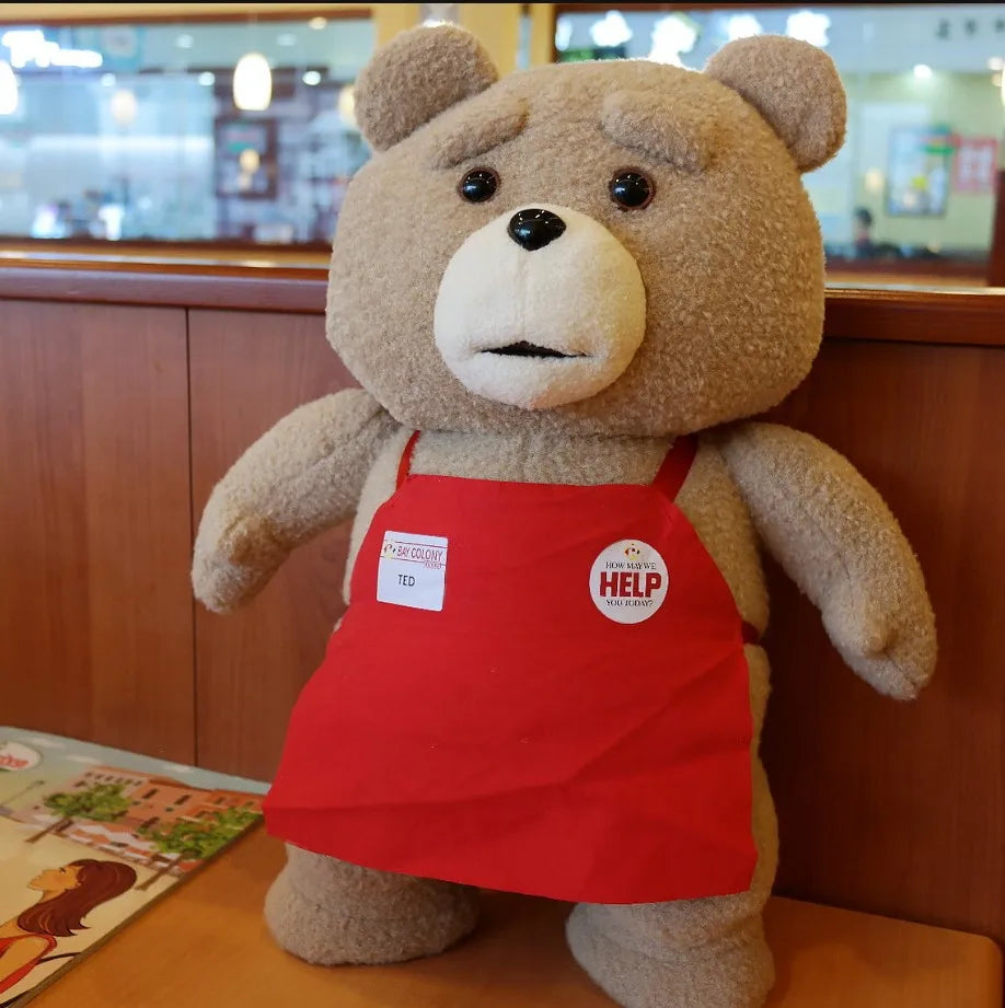 Plush Teddy Bear | 43cm Soft Doll with Cute Apron Design | Perfect Gift for All Occasions 6